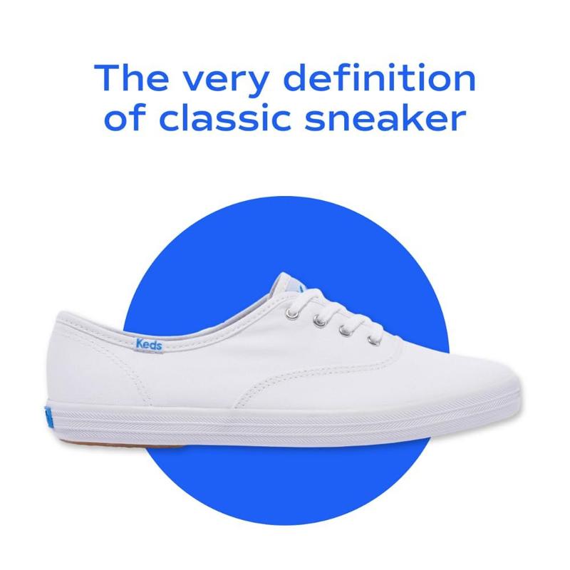 Tênis Keds Champion Lace Up unissex em lona vermelha 7,5 X de